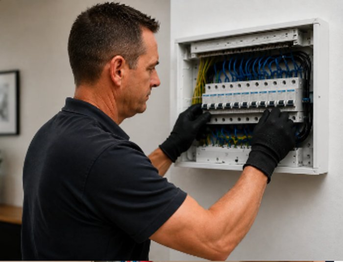 Wiring and connecting a consumer unit