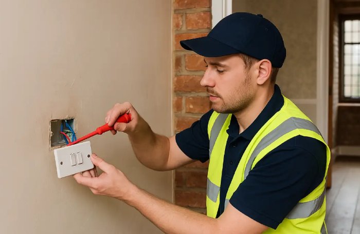 Testing a double switch and circuit on site